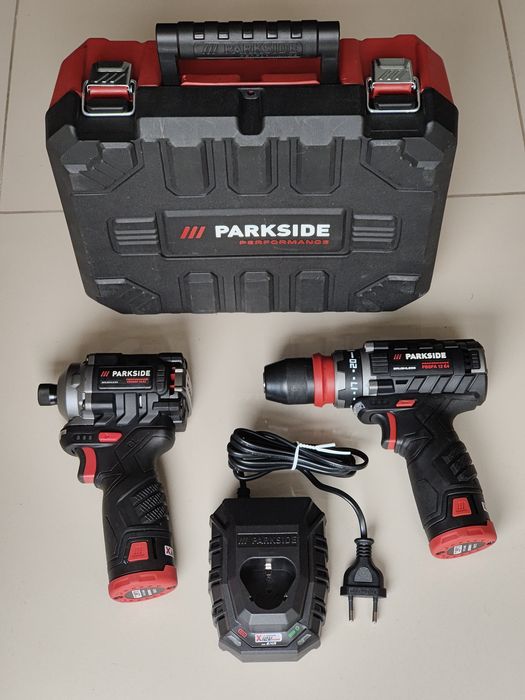 Zestaw PARKSIDE PERFORMANCE wiertarko-wkrętarka + zakrętarka udarowa