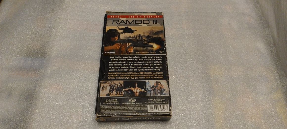 Kaseta wideo VHS Rambo 3  Sylvester Stallone