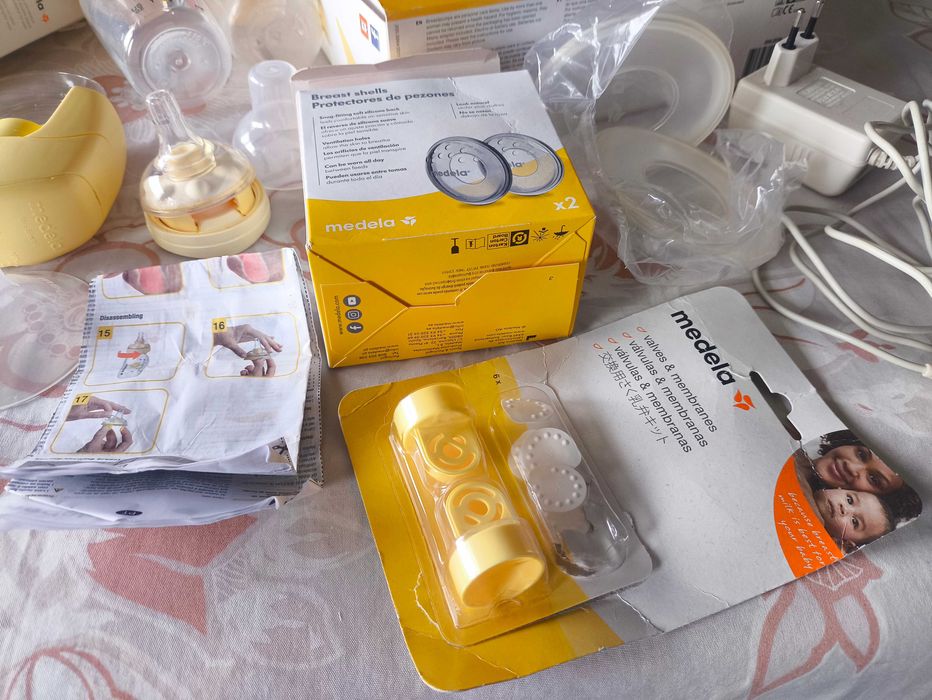 Bomba Medela Mini Electric+40 sacos+válvulas e membranas+Biberão Calma