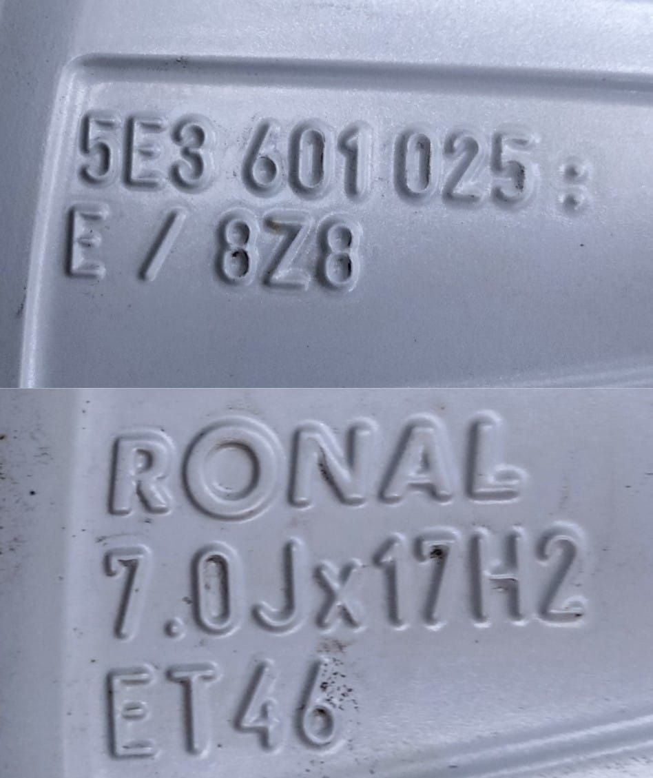 Felgi Oryginał Skoda Octavia SuperB 7Jx17 ET46 5x112 5E3 Opony Lato