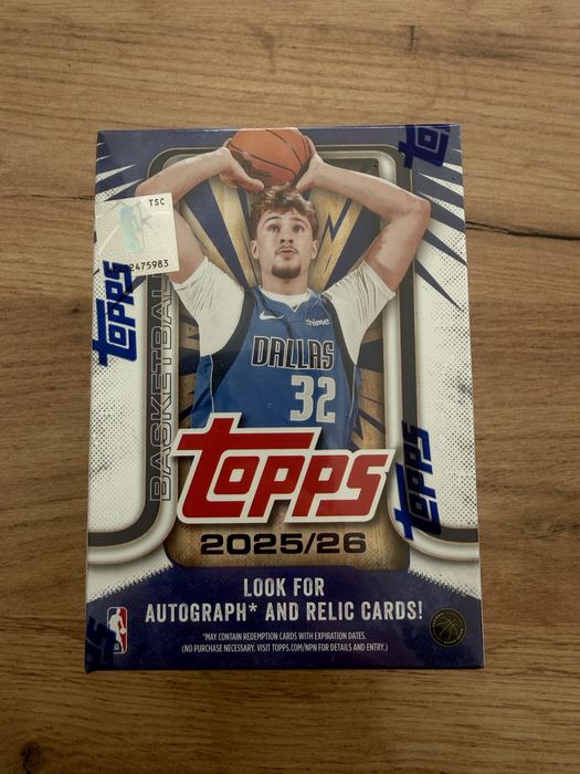 2025-26 Topps Basketball NBA Value Box Nova e Selada