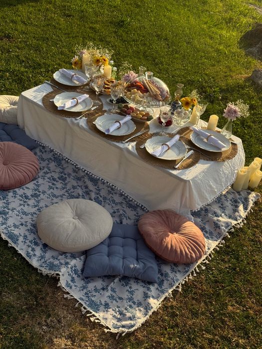 Conjunto para piquenique | MESA BAIXA DE CAMPISMO DOBRÁVEL