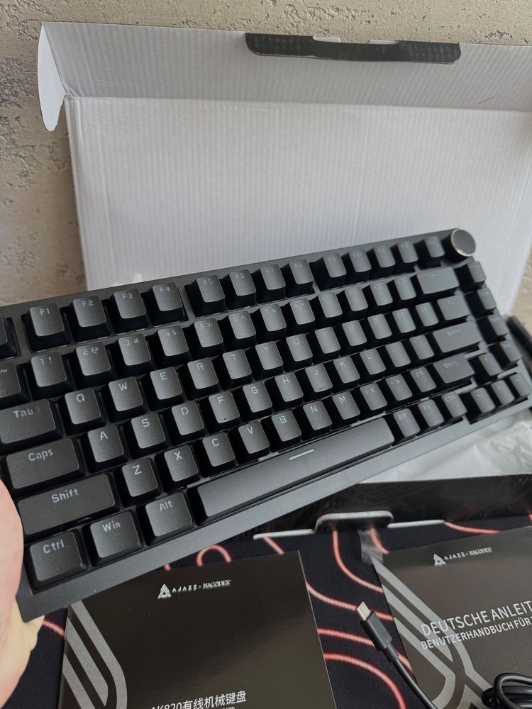 ‼️ Клавіатура Ajazz AK820 — чорна / НАЙКРАЩИЙ ВИБІР /