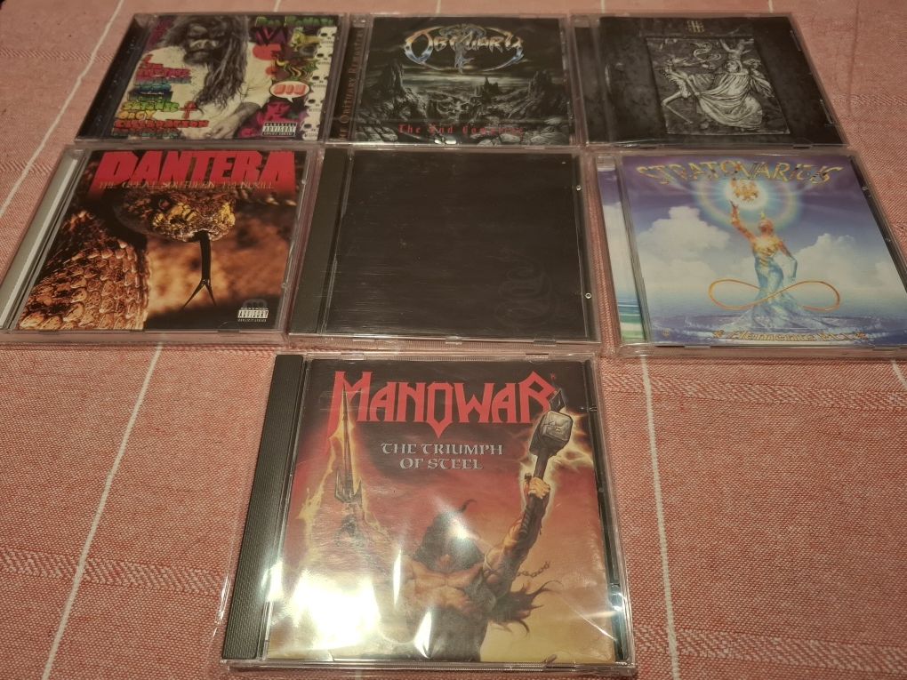 Cds Obituary Pantera Metallica Paradise Lost Rob Zombie Manowar