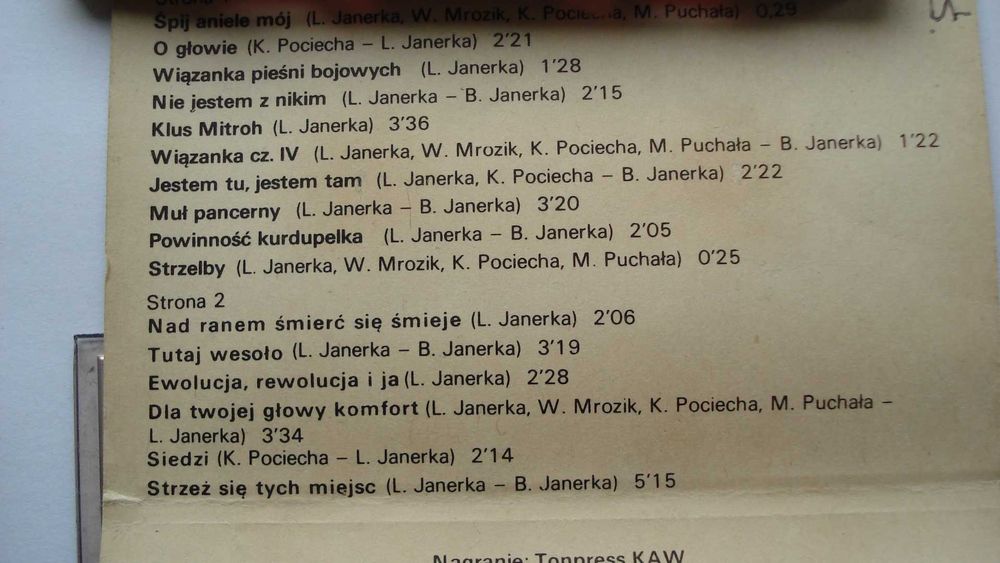 Klaus Mitffoch, kaseta magnetofonowa - sprzedam
