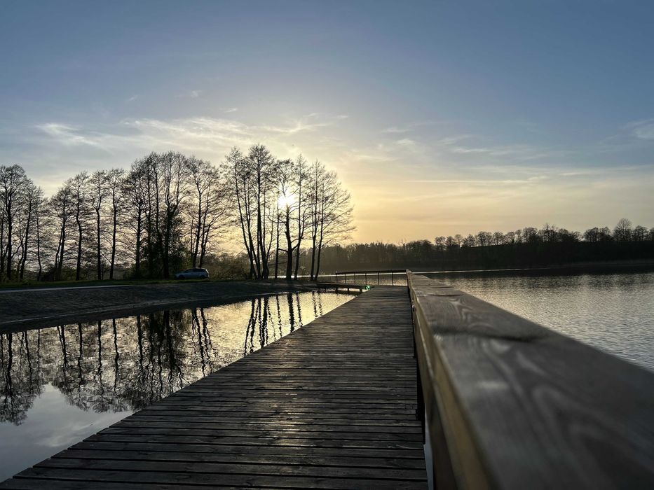 Całoroczny Domek z Kominkiem i Balią z Jacuzzi nad Jeziorem Balewskim