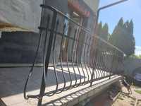 Barierka balustrada balkonowa tarasowa czarna ze stali