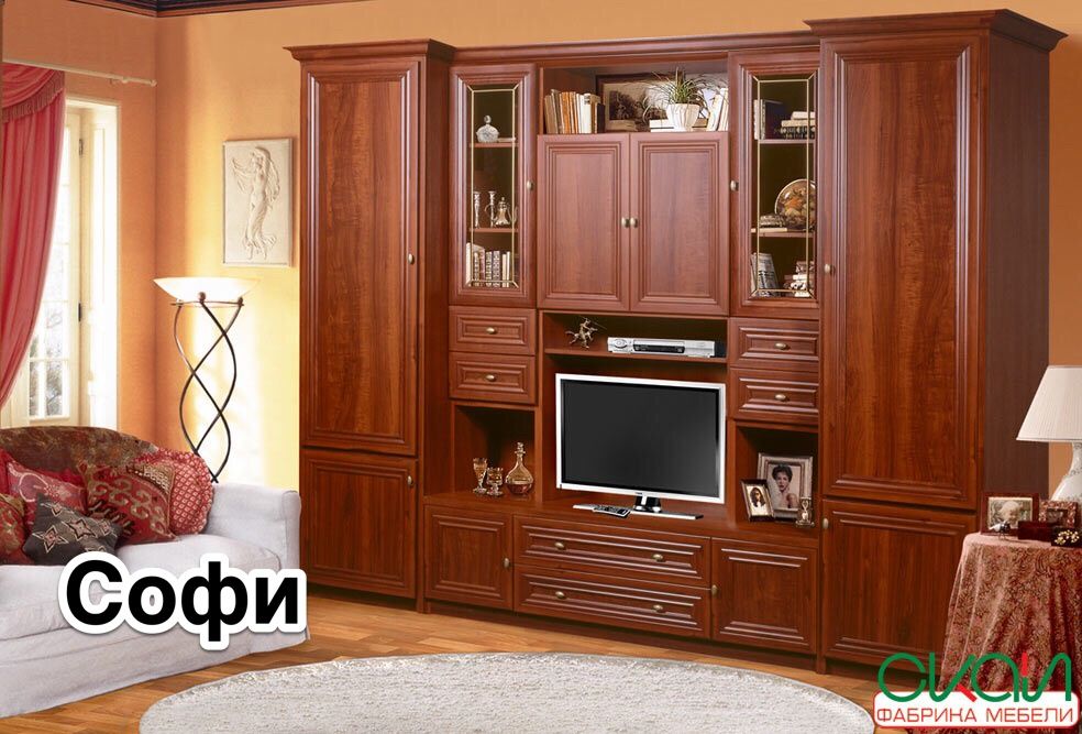 Стінки,Стенки,Вітальні,Гостинные,классическая Мебель ,Скай,Skay