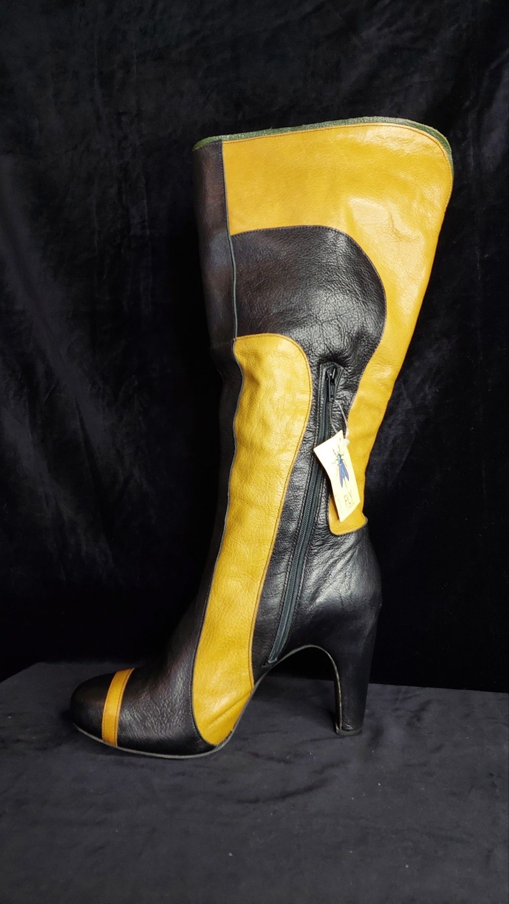 Нові високі шкіряні сапоги, чоботи 41р. 27 см