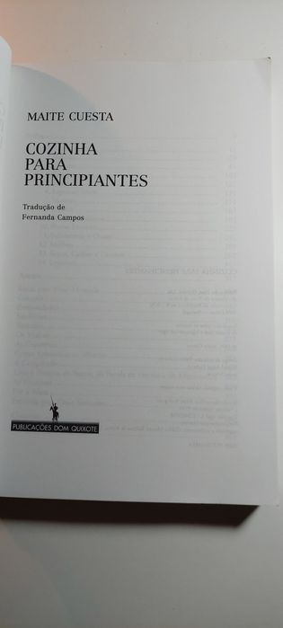 Cozinha para Principiantes - Maite Cuesta (Dom Quixote)