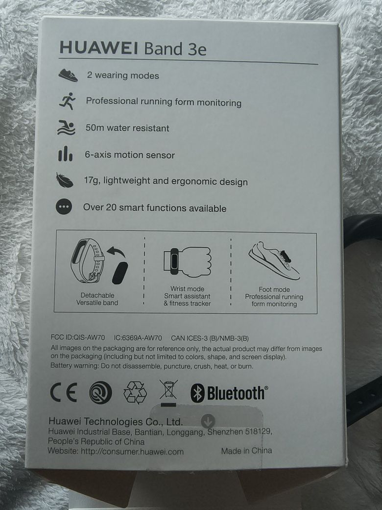 Huawei Band 3e zegarek z 4 opaskami