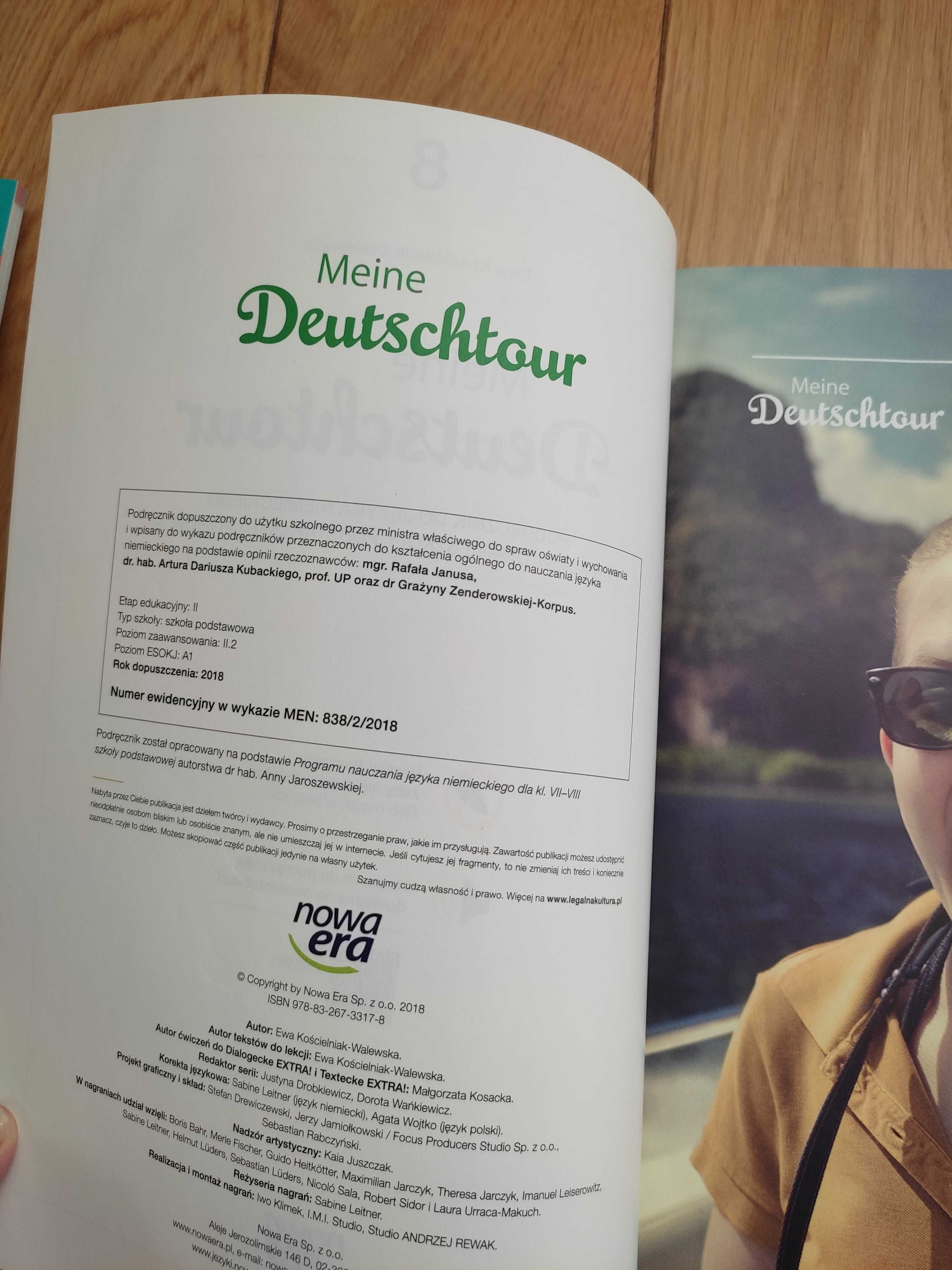 podręcznik Meine Deutschtour 8. Podręcznik do klasy ósmej SP