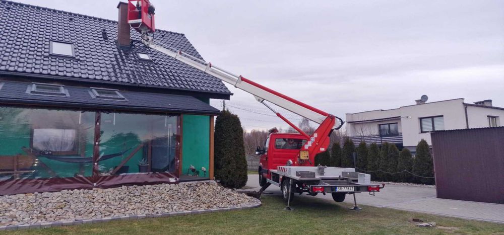 Usługi podnośnikiem koszowym - zwyżka 20m