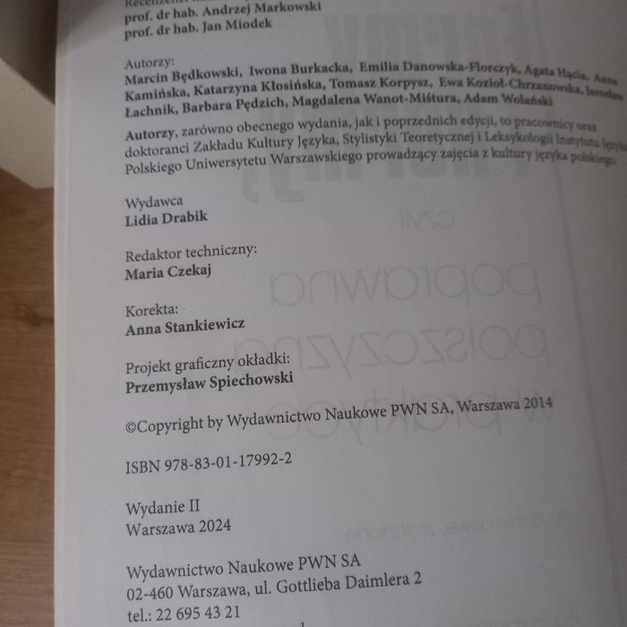 Nowe formy i normy czyli poprawna polszczyzną w praktyce. PWN