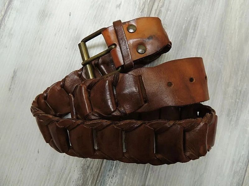 Pasek Gerard Darel Skóra Rock Glam Punk Gothic Skórzany Premium Belt