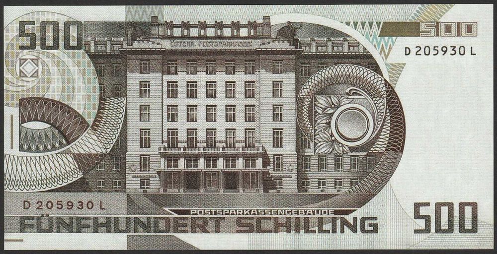 Austria 500 schilling 1985 - Otto Wagner