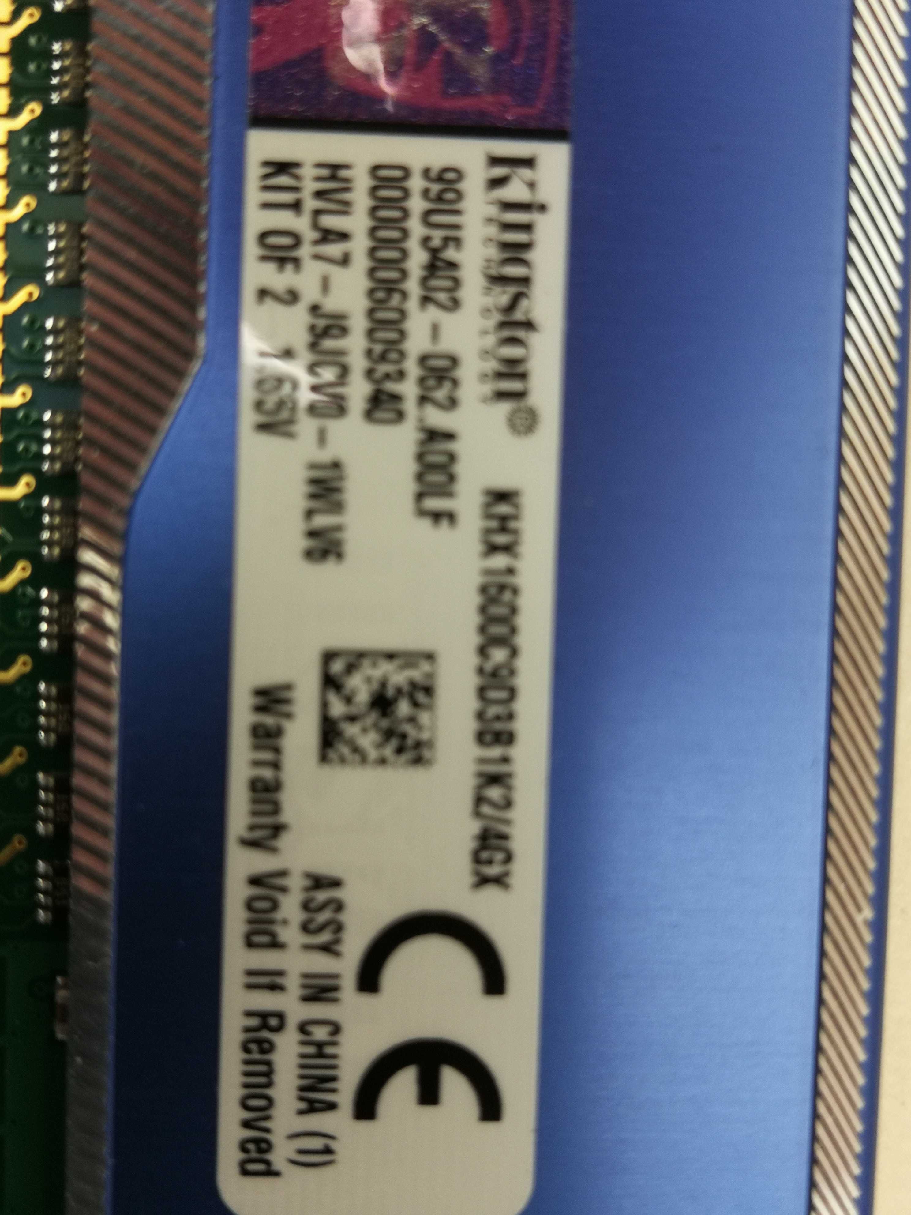 Pamięć DDR3 Kingston HyperX blu 2GB