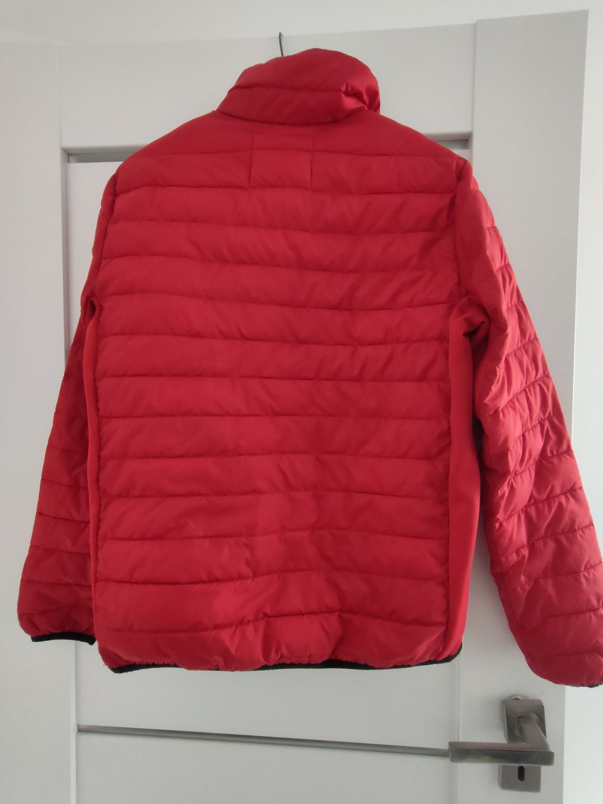 Czerwona pikowana przejściowa kurtka męska Jack&Jones S