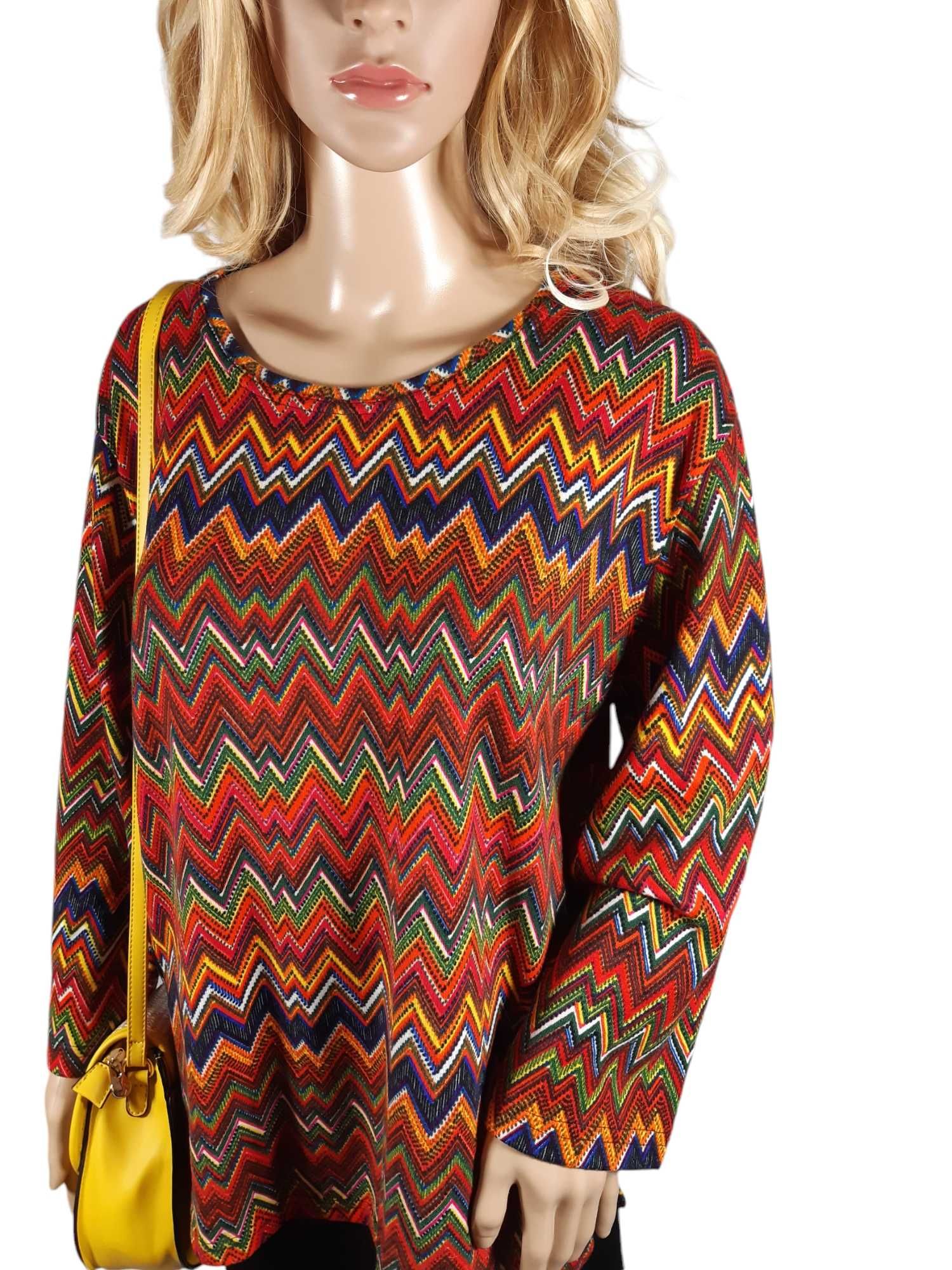 Nowy kolorowy sweter Yeshini XXL/3XL sweterek plus size
