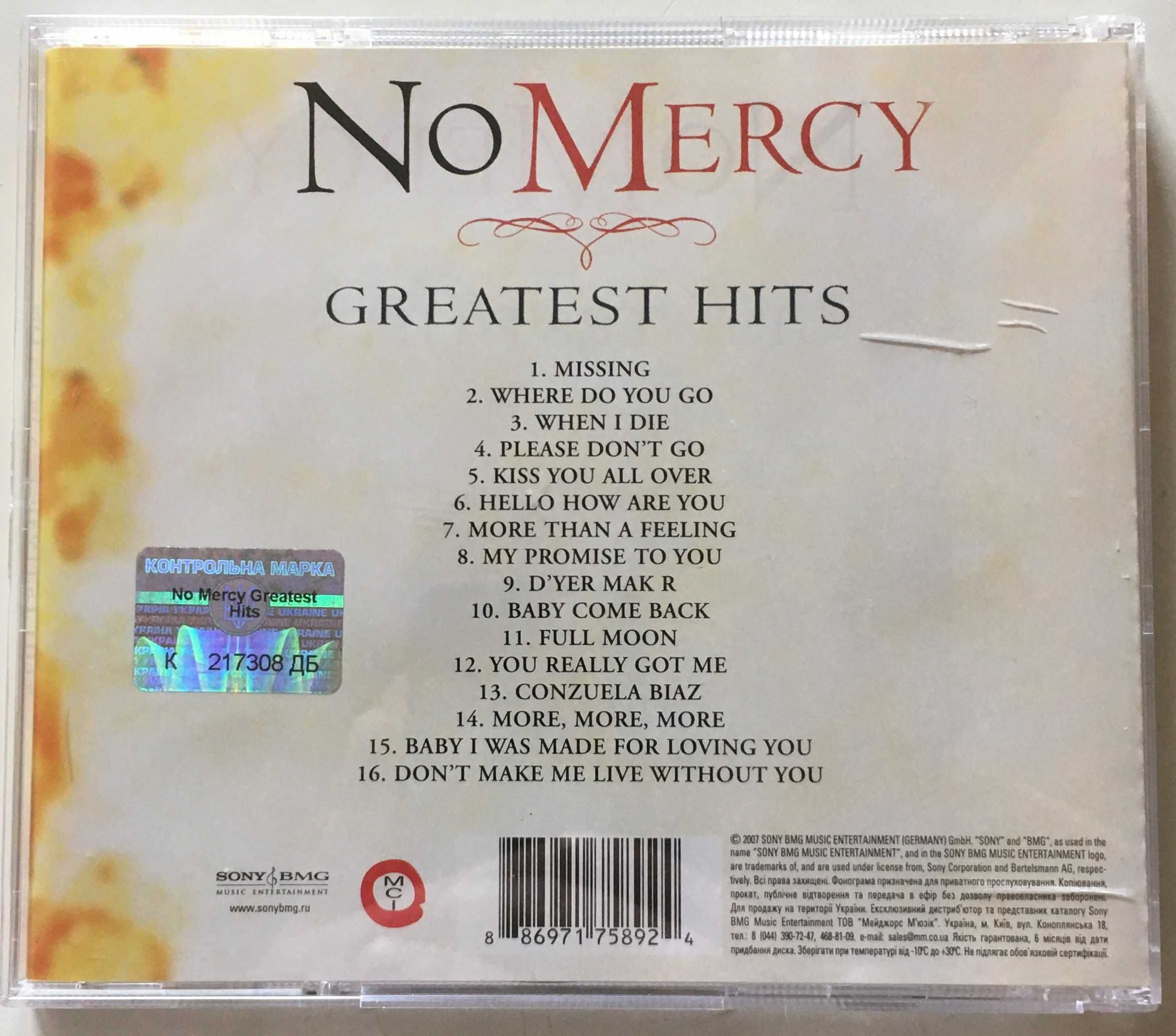 No Mercy "Greatest Hits"