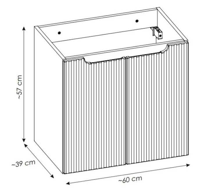 Zestaw szafek łazienkowych 130 cm - NOWY - 60 + 50 + 20 cm