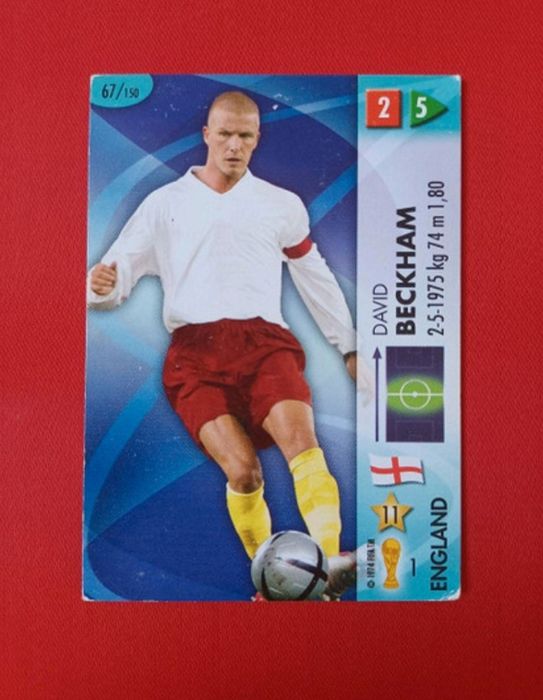 Carta Panini David Beckham Mundial 2006
