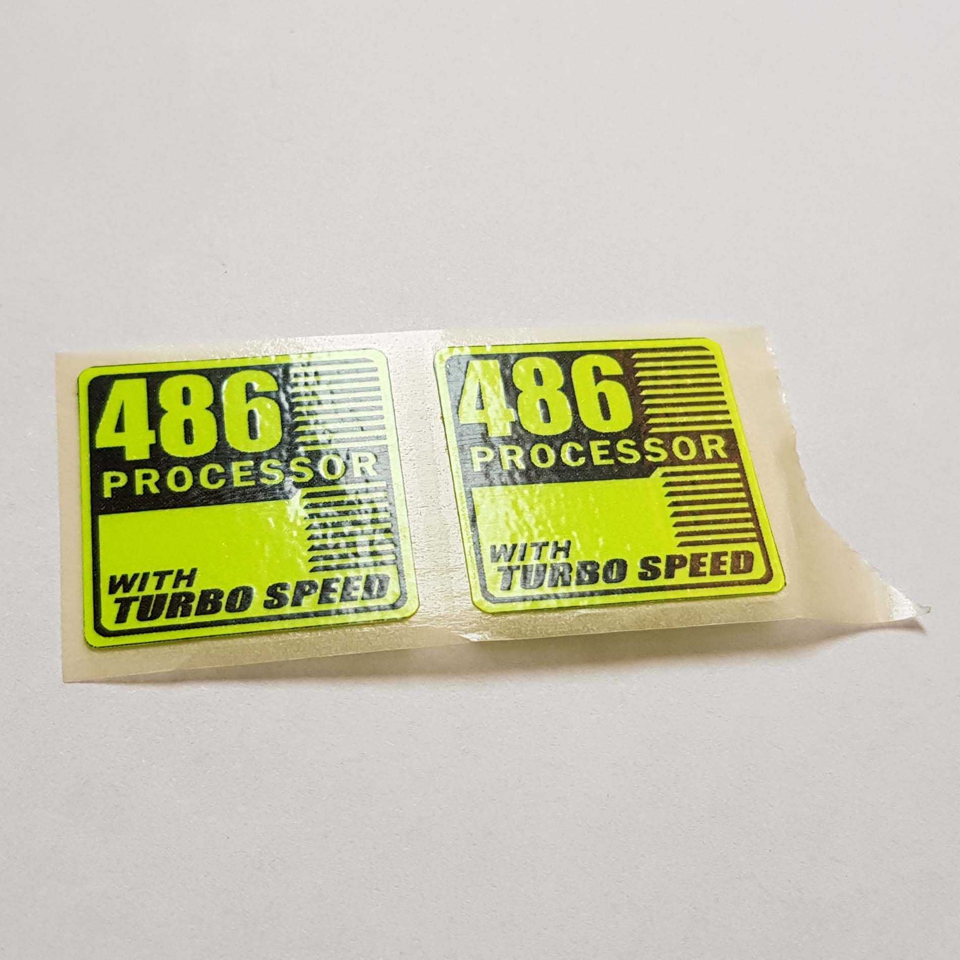 486 DX processor Наклейки на компьютер PC sticker