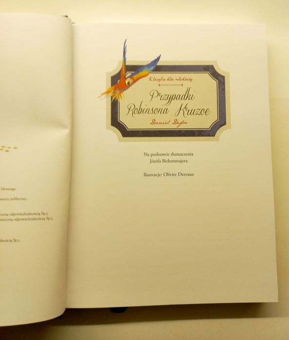 Przypadki Robinsona Kruzoe Daniel Defoe książka dla młodzieży