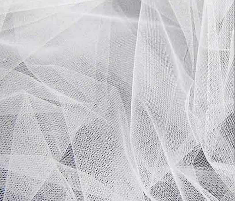 Тканина фатин білий