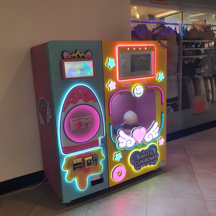 Automat do waty cukrowej vendingowy