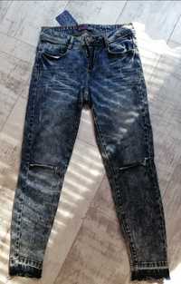 Nowe damskie spodnie jeansowe regular rozmiar 34 XS Cropp