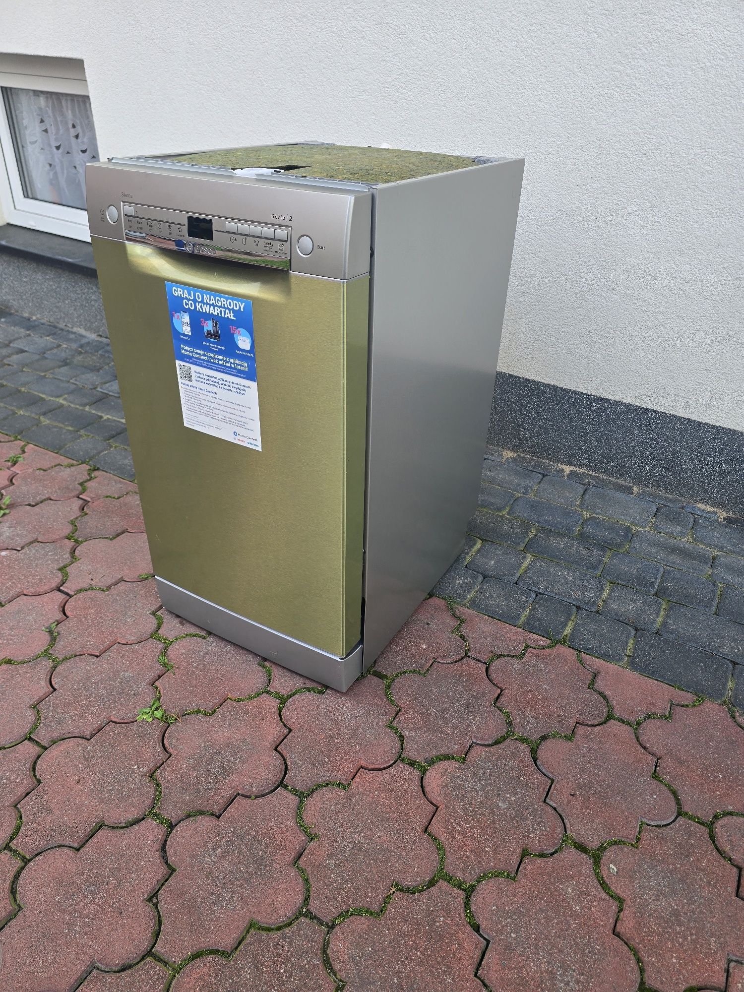 Zmywarka BOSCH 45CM Srebrna A+++ Wi-FI WyswLed Stan Bdb
