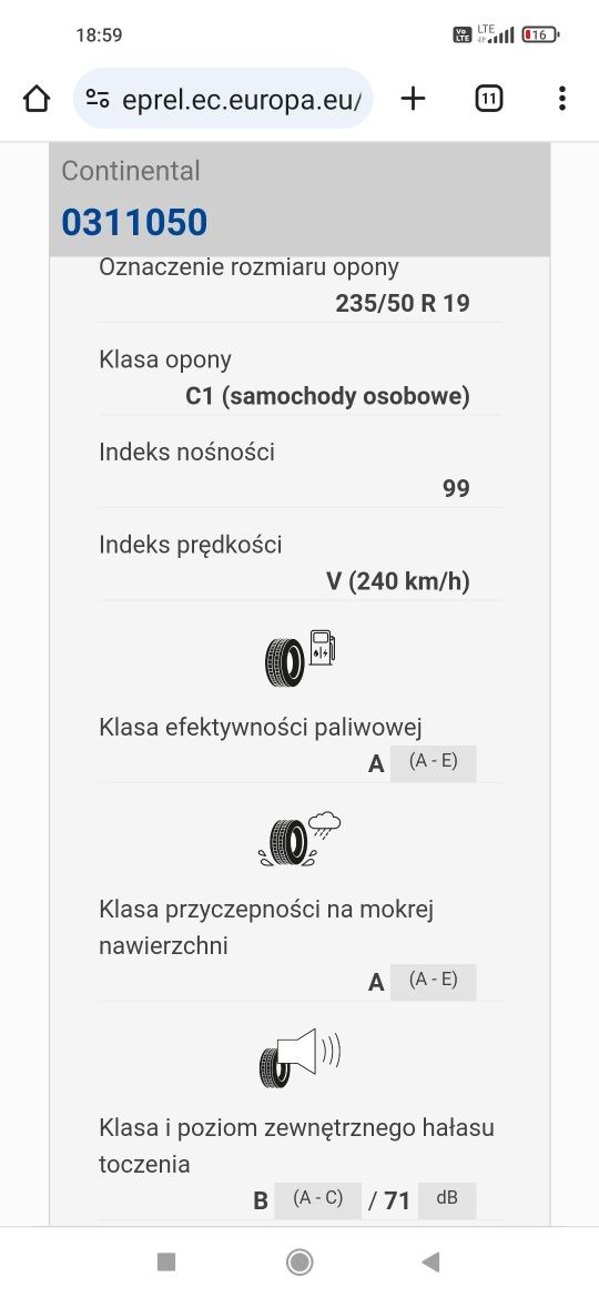 Opon Continental 19 cali obniżka ceny