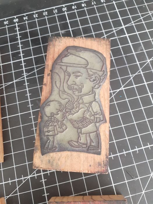 Carimbos Vintage profissões 10x5cm