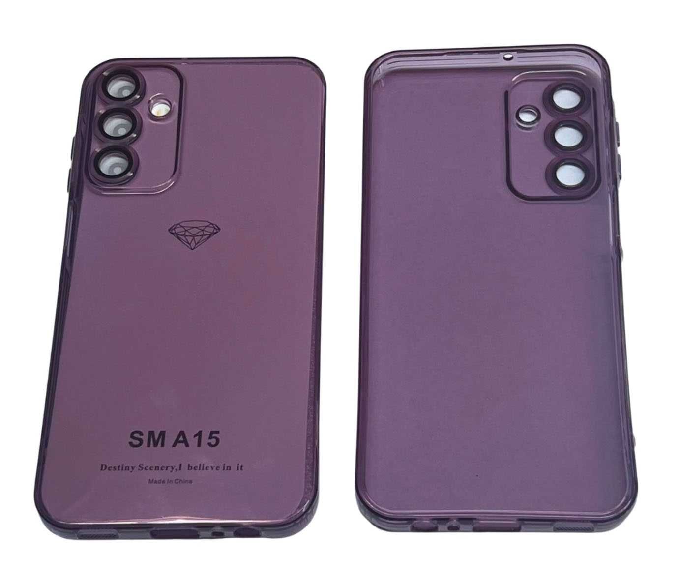 Plecki, Etui Slim Color do Samsung Galaxy A15 4G, A15 5G śliwkowe