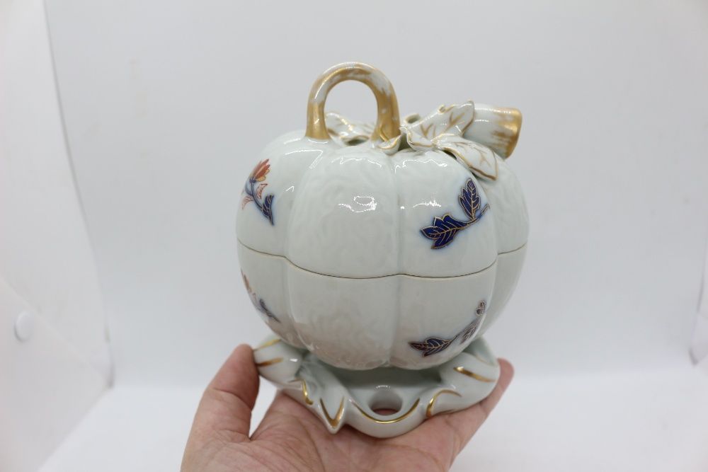 Caixa Abóbora coleção IMARI Vista Alegre 1980