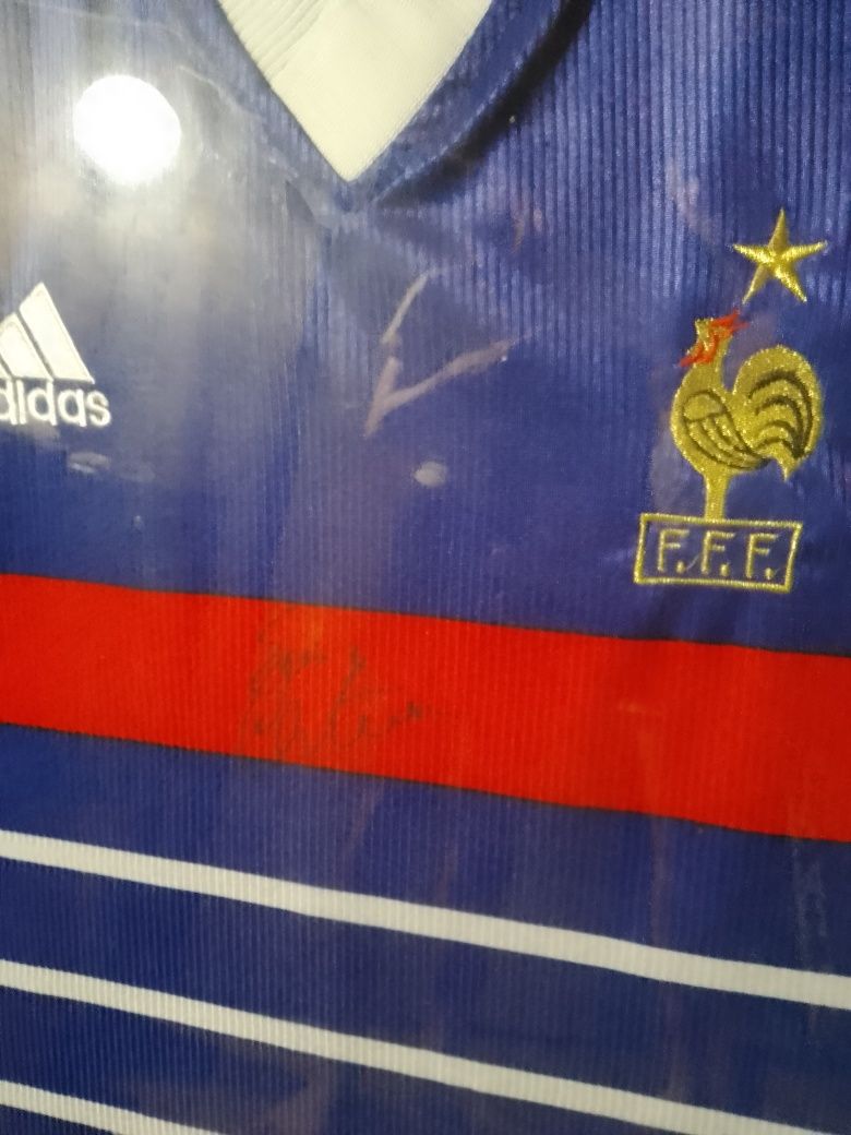 Koszulka Francji Erica Cantona z autografem