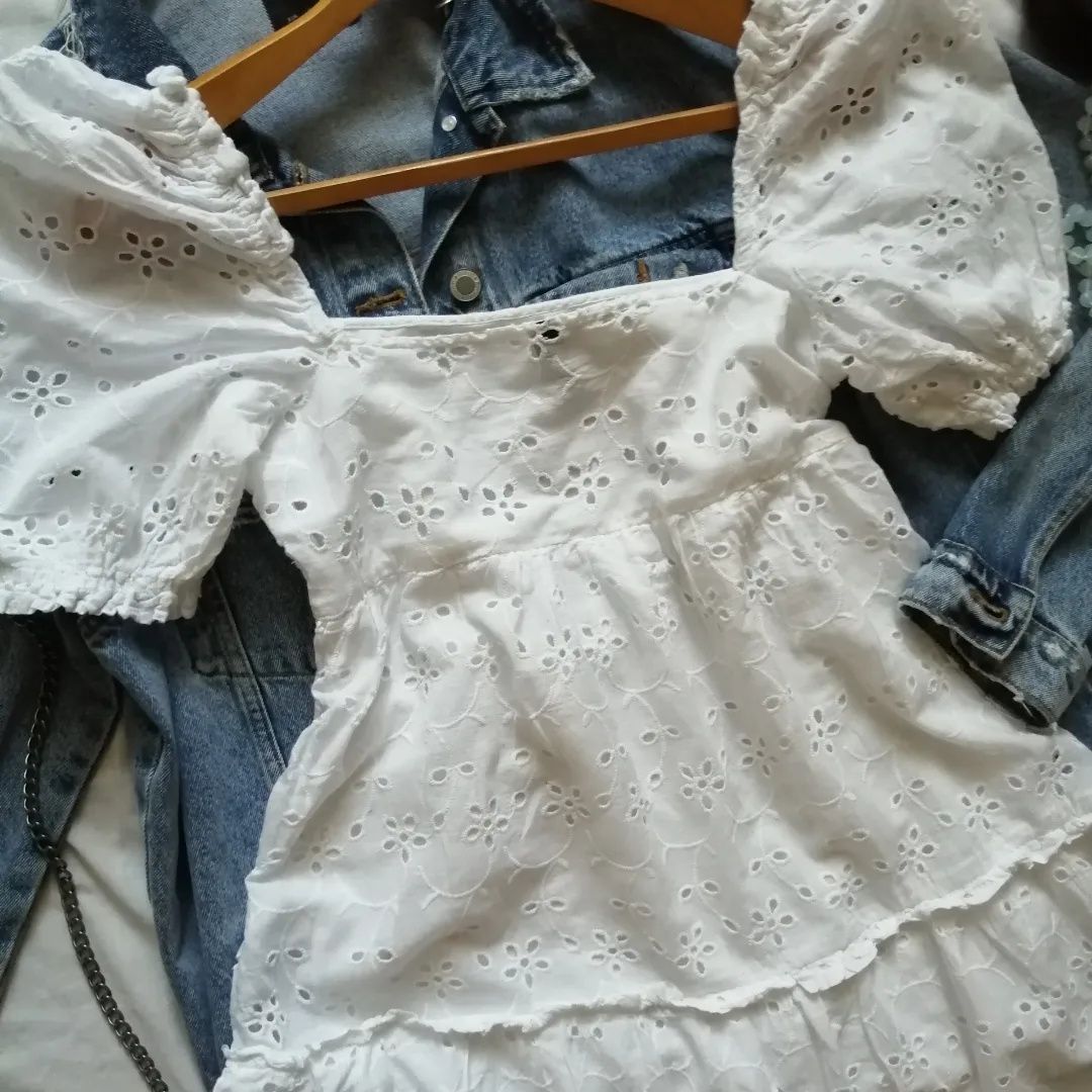 Белое Платье прошва h&m