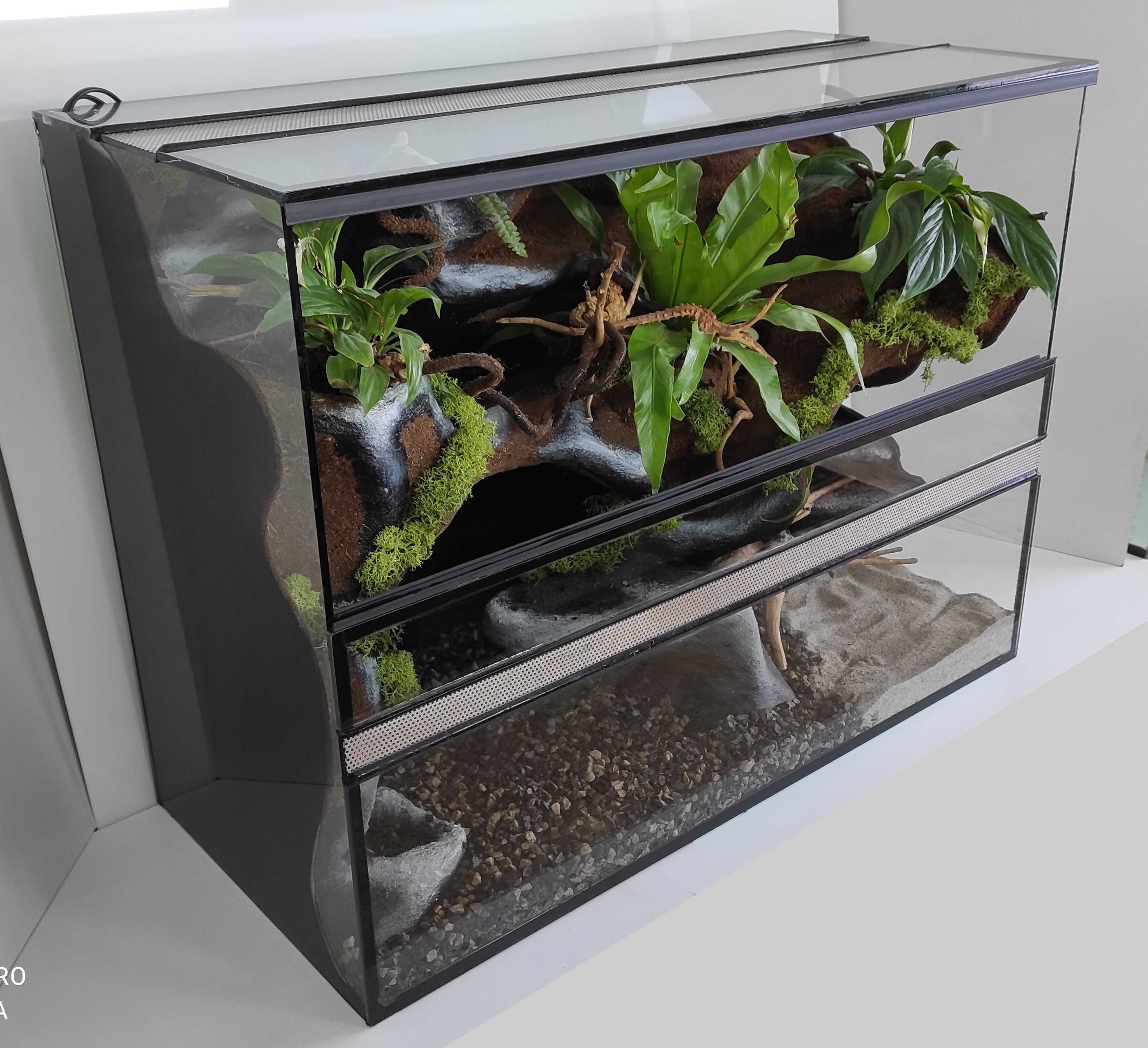 Terrarium z wodospadem i roślinami, TW01W, AquaWaves