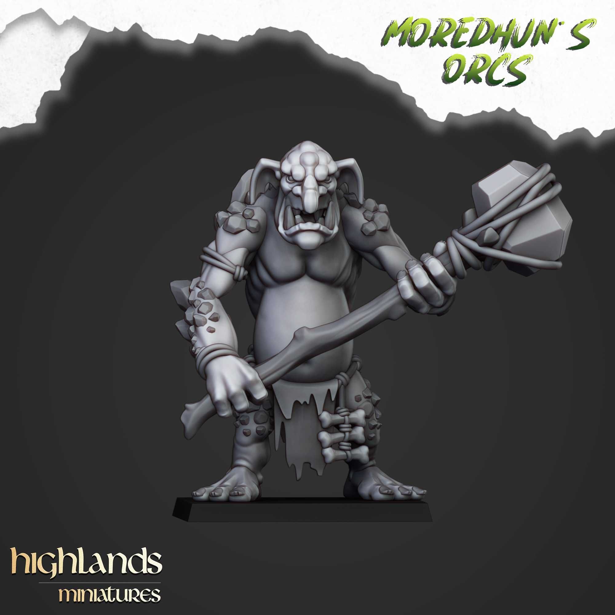 Cave Troll  - ToW WFB AoS - Highlands Miniatures x1
