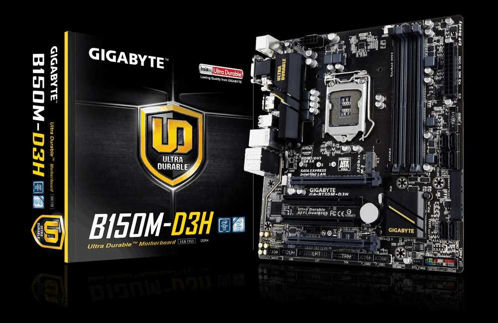 Procesor i5-6600k + płyta główna [Gigabyte] GA-B150M-D3H, B150