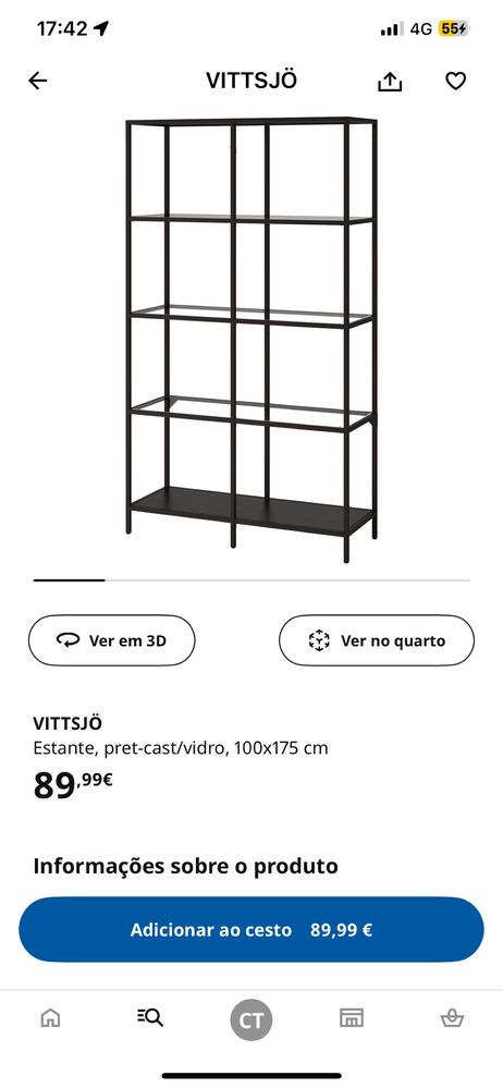 Estante metal ikea