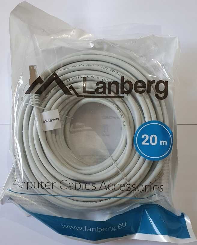 NOWY kabel RJ-45 - RJ-45 Ethernet. 20 metrów.