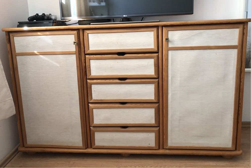 Komoda sosnowa lite drewno