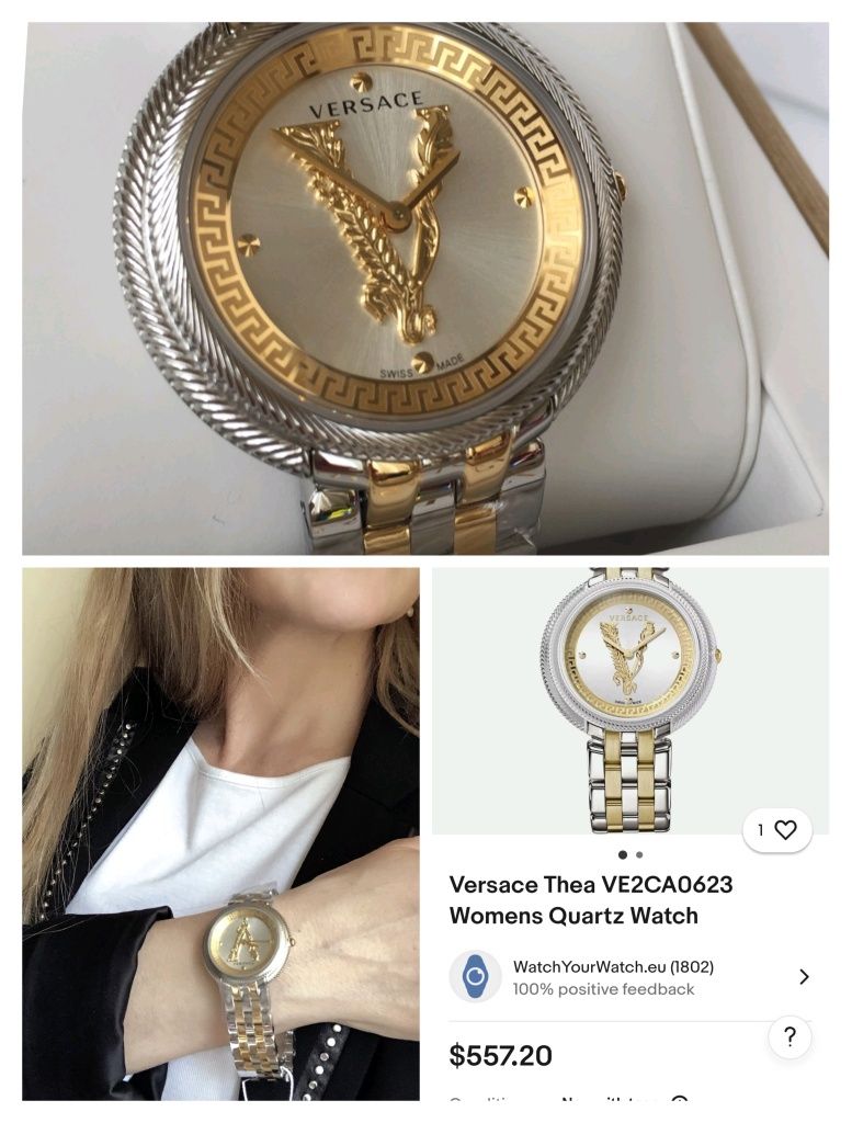 Новинка! Versace Thea, швейцарський жіночий годинник