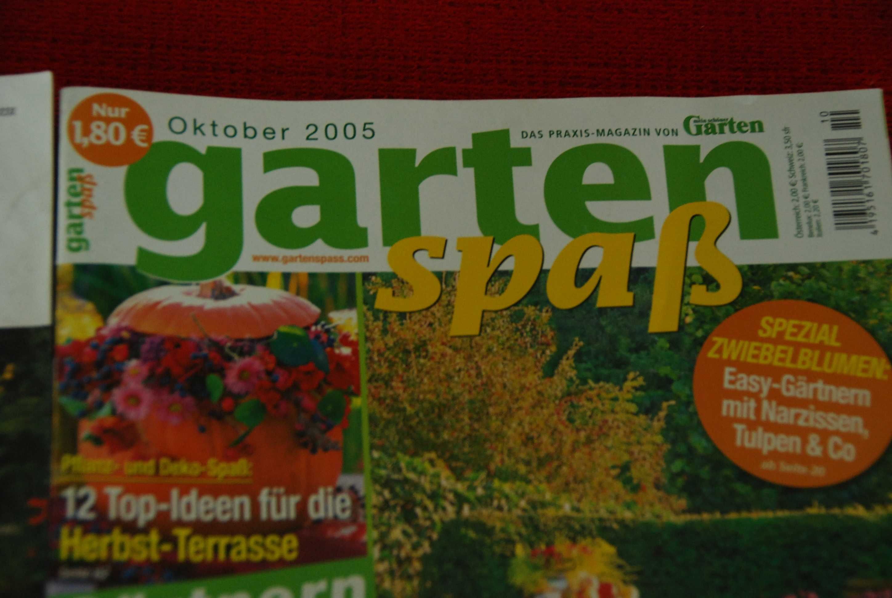 4 numery miesięcznuk Garten Zeitung gazeta czasopismo ogrodnicze
