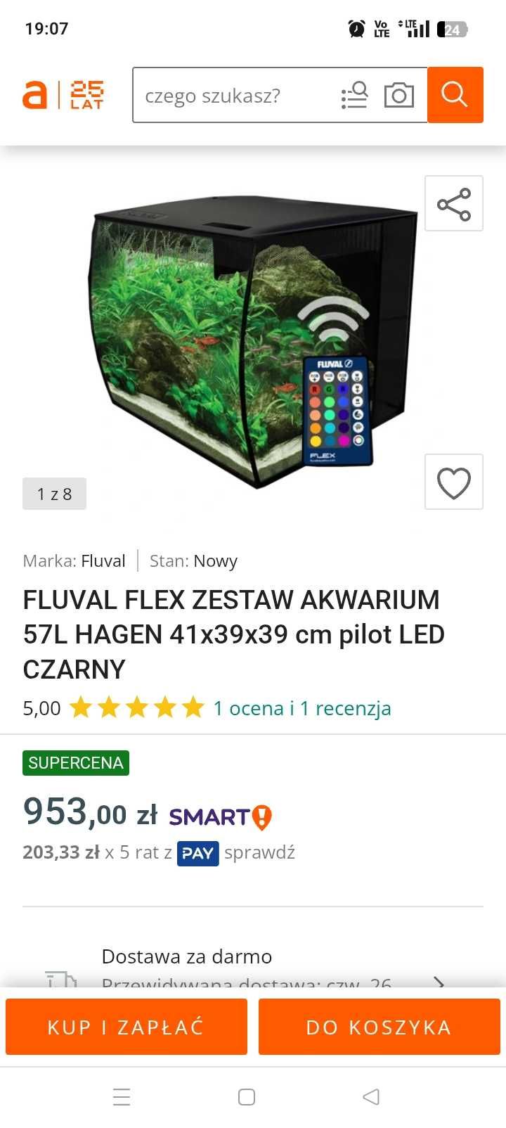 Akwarium Fluvala 57 l