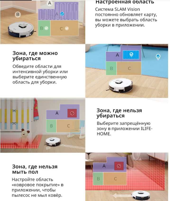 ‼️ Робот-пылесос ILIFE L100 Новинка на Рынке Планировка лазерной навиг