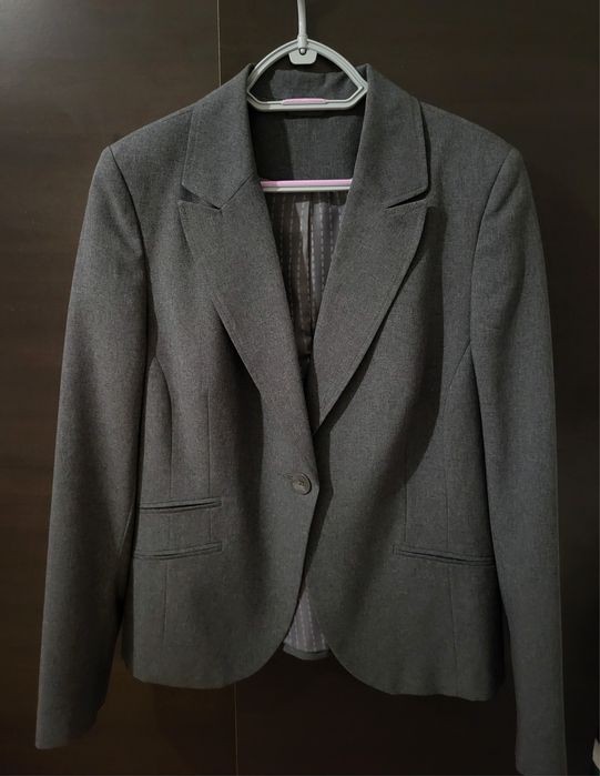 Szara Marynarka, żakiet, vintage, scandi, aesthetic 90s