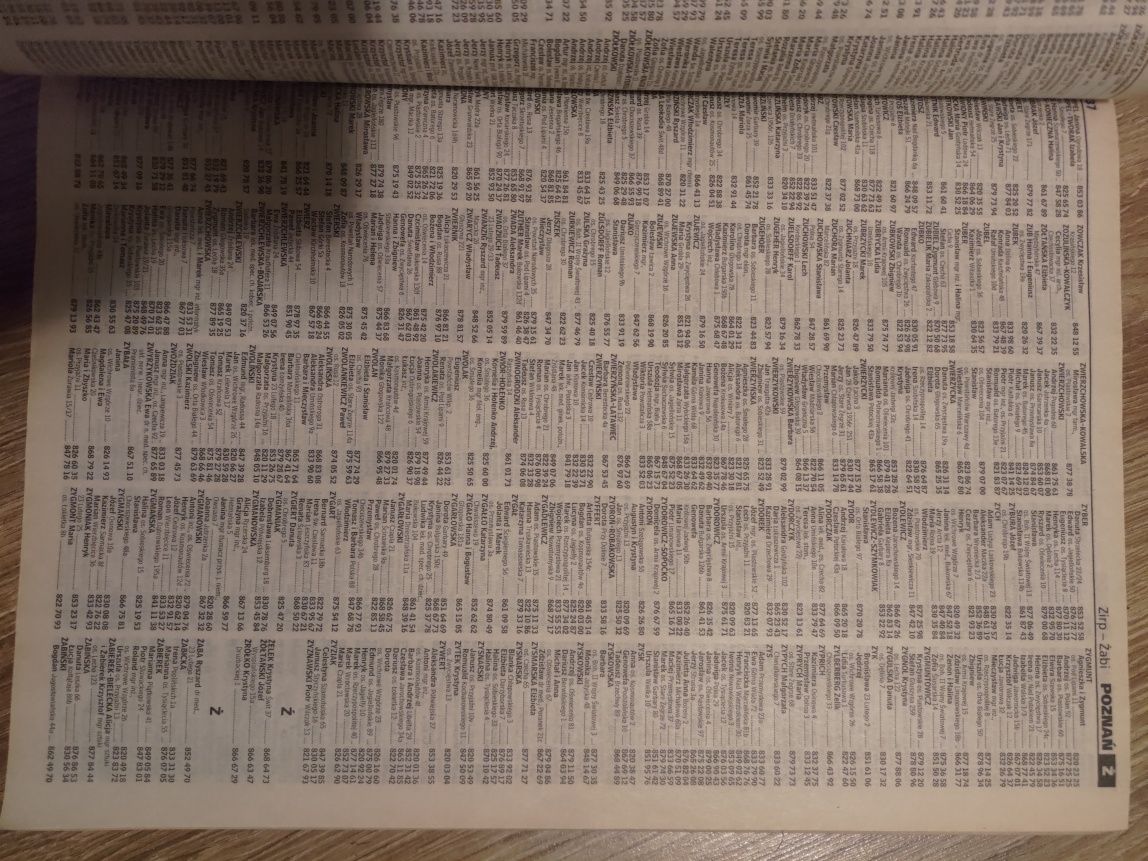 Książka telefoniczna/Spis telefonów województwa wielkopolskiego 98/99